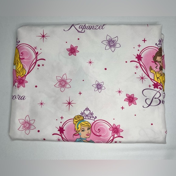 Disney | Bedding | Disney Princess Cribtoddler Bed Flat Sheet Cinderella Belle Aurora Rapunzel ...